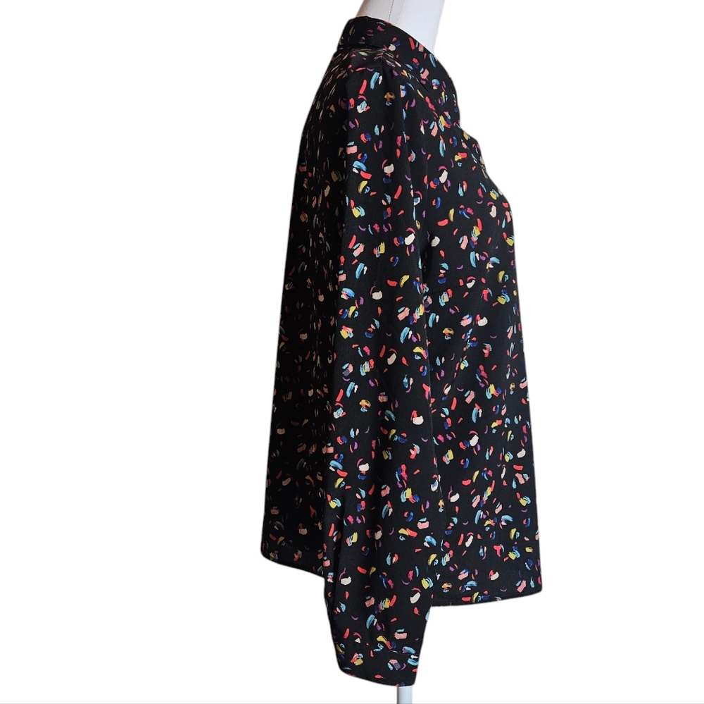 Cabi Confetti Ferris Print Button Up Long Sleeve … - image 5